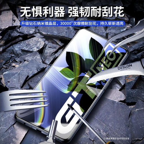 连环马适用真我gtneo钢化膜gt2pro手机膜全屏3闪速版neo2t大师realmegtneo适用oppo防窥膜realmegt适用realme - 图3