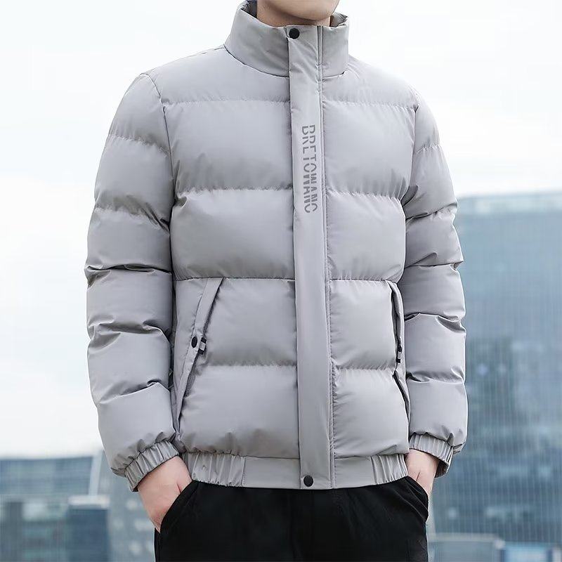 棉衣男士冬季外套加厚保暖大码棉服立领修身潮牌纯色百搭休闲棉袄,淘宝优惠券,粉丝福利购,淘宝优惠卷