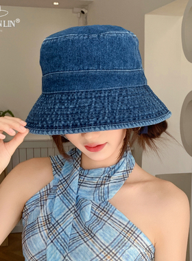 水洗牛仔帽女百搭出游拍照高级感