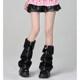Millennial hottie zipper PU leather leg cover