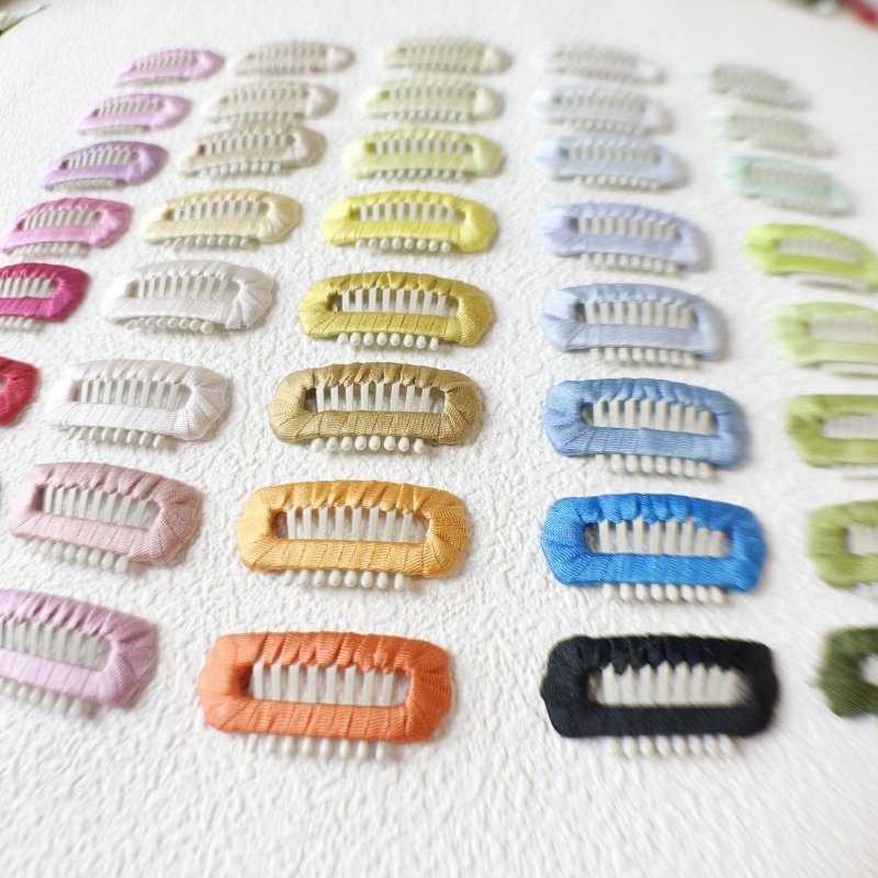 真丝手工宠物BB夹碎发夹素夹约克夏马尔济斯可爱迷你纯色不掉色,淘宝优惠券,粉丝福利购,淘宝优惠卷