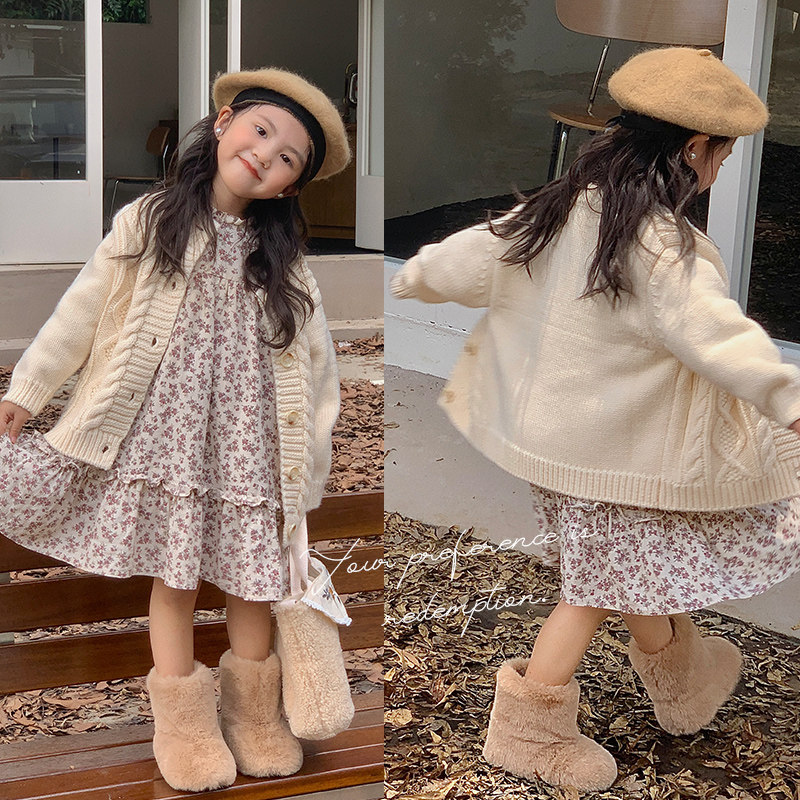 韩版儿童雪地靴冬季新款加绒加厚男宝宝大棉靴高帮女童外穿毛毛靴,淘宝优惠券,粉丝福利购,淘宝优惠卷