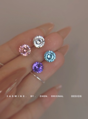 睡觉免摘精致耳饰JASMINE闪钻