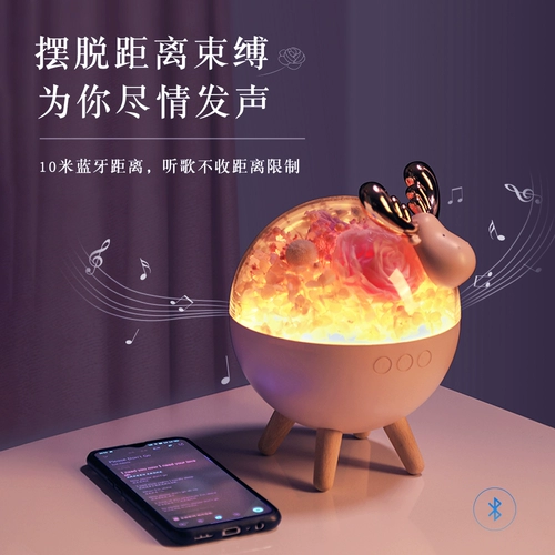 Eternal Life Flower Bluetooth -динамик творческий сухой цветок настольный аудио дает подругам удача брак брак сюрприз подарка на день рождения подарок