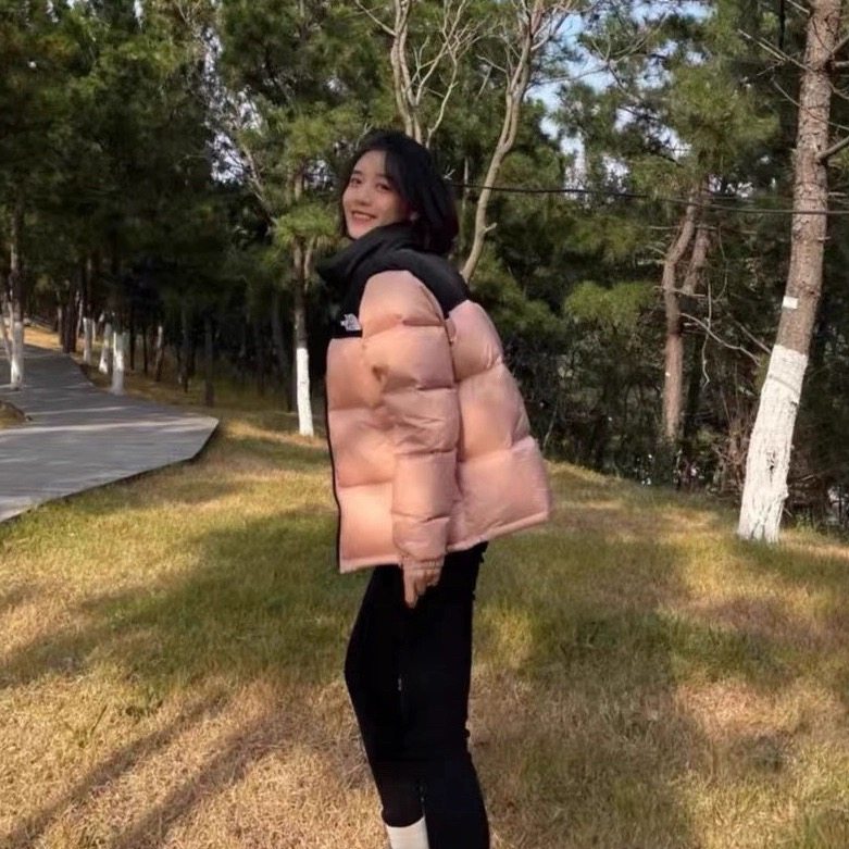 新款羽绒服冬季拼色面包服白鸭绒男女同款保暖情侣网红潮加厚外套