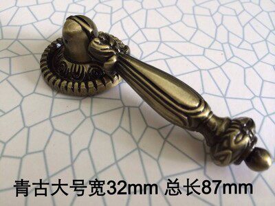 欧式抽屉单孔拉手衣柜橱柜古铜拉环把手中式仿古简约吊环柜门手柄 - 图3