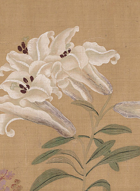 恽寿平百花图卷高清微喷复制品