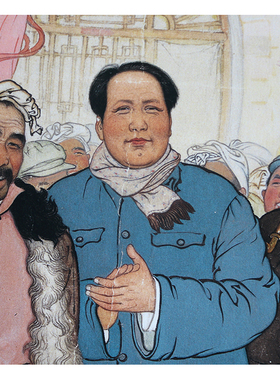 近代 刘文西 同欢同乐 陕北农民人文风情绘画宣纸高清复制装饰画