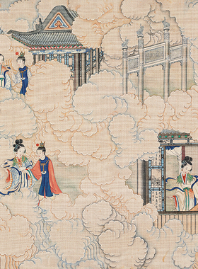 红楼梦全册清孙温宣纸学生人物画