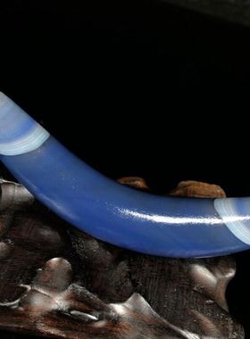 回流牛角天珠玉质包浆