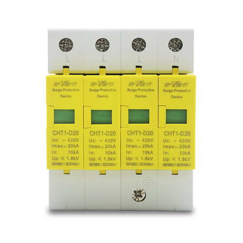 380V防雷器 4P 20 40 60 80 120 KA浪涌保护器家用避雷器电涌开关 - 图0