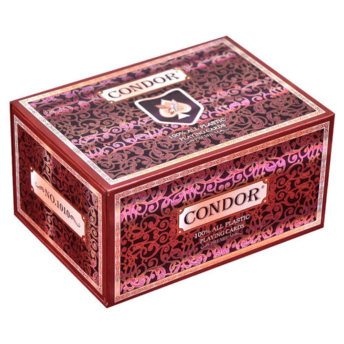 塑料扑克牌防水防折耐用高档塑料盒装PVC加厚加硬桥牌批 发CONDOR - 图2
