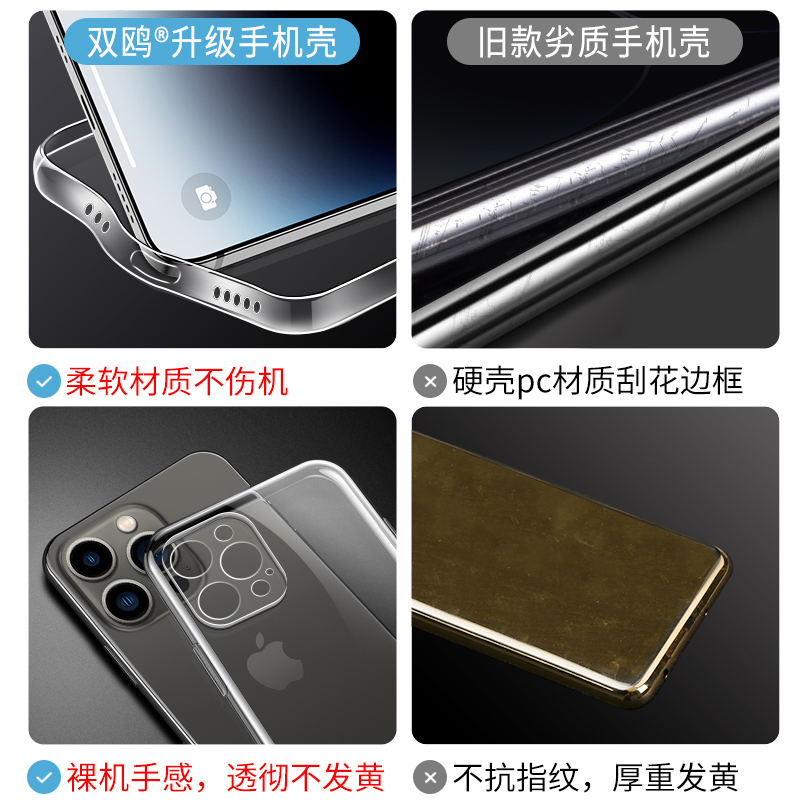 适用苹果15手机壳iphone13新款14pro透明ip11promax硅胶plus全包p套12mini软iphonexsmax女xr男x防摔pm外壳le - 图1