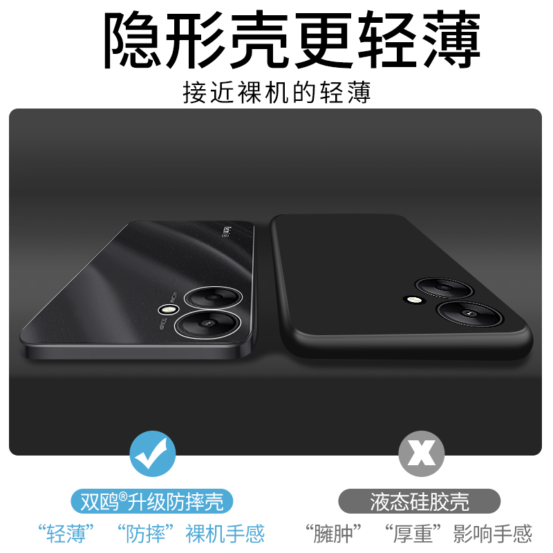 适用红米13c手机壳小米Redmi12c保护套米10A新款透明5G全包镜头mi官方超薄防摔保护套液态硅胶软壳全包边外壳-图2