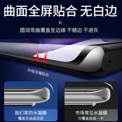 适用三星Note20水凝膜note20ultra手机samsungnote20防窥膜uitra曲面n20全屏u全包边nota防摔钢化软膜not贴膜 - 图2