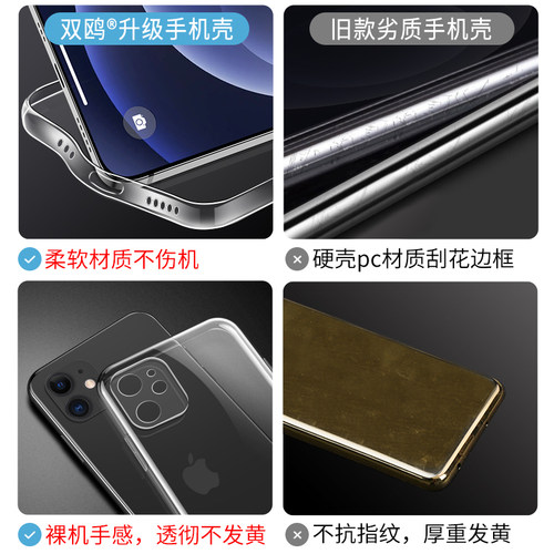 适用苹果12手机壳iPhone12Pro透明ProMax新款Mini全包防摔i12硅胶套iP软壳12pr0max十二Por超薄iPone12外壳pm - 图1
