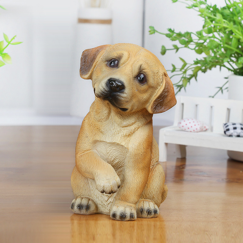 琢之华名犬仿真小狗创意礼物书桌树脂动物摆件家居装饰品生日礼品