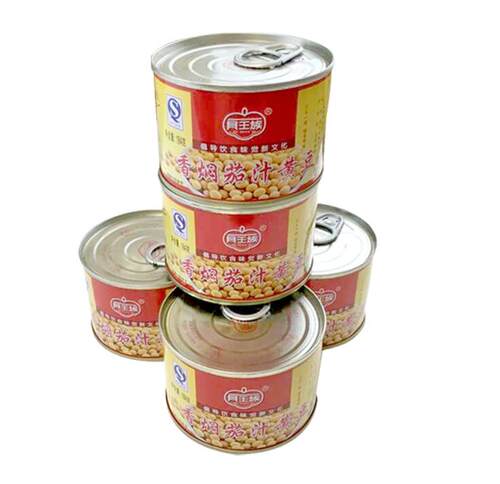 贝王族香焖茄汁黄豆184g*10盒装 即食蔬菜罐头包邮 - 图0