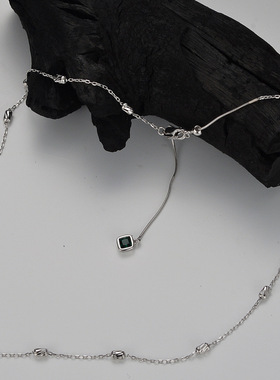 QUICKLEY 创意小众设计师款925纯银潮流时尚百搭ins多颗粒锆耳钉