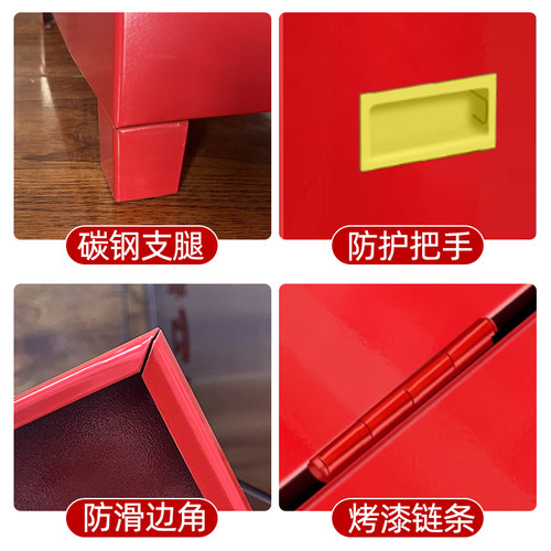 灭火器箱两只装消防空箱子放置架不锈钢4公斤干粉专用箱套装5公斤 - 图3