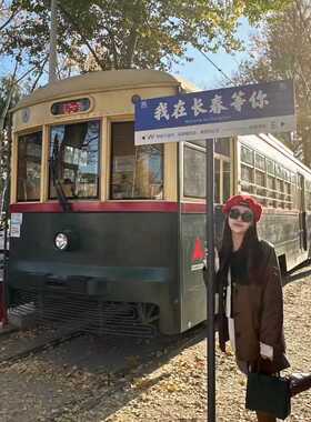 复古车公交车大巴车巴士车公交车模型摆件网红景点打卡餐厅装饰品