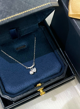 LJTY【敲甜樱桃】长期主义！淡水珍珠项链女纯银闪锆锁骨配饰礼物