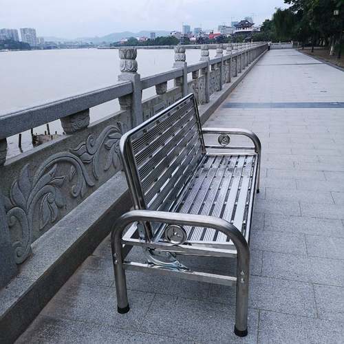 折叠推拉全不锈钢沙发床现代简约单双三人位办公室午休两用沙发椅 - 图3