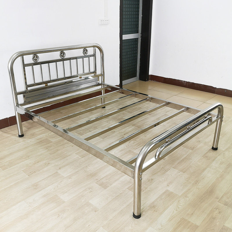 大弯管款特厚不锈钢床单双人1.5米1.8米新款精品简约现代源头工厂