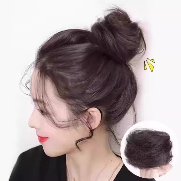 低扎丸子头假发女真发发圈汉服古风发包警懒人盘发神器卷发蓬松,淘宝优惠券,粉丝福利购,淘宝优惠卷