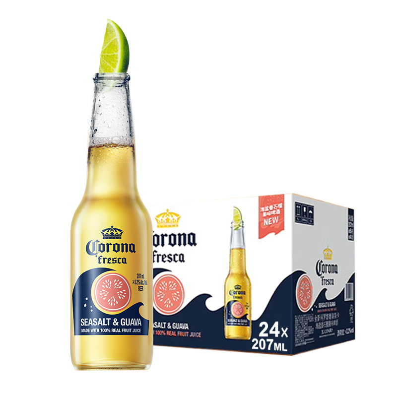 Corona/科罗娜海盐番石榴啤酒207ml*24瓶装果啤11.5°P整箱批发 - 图0