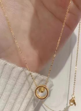 时来运转小金球项链女轻奢小众