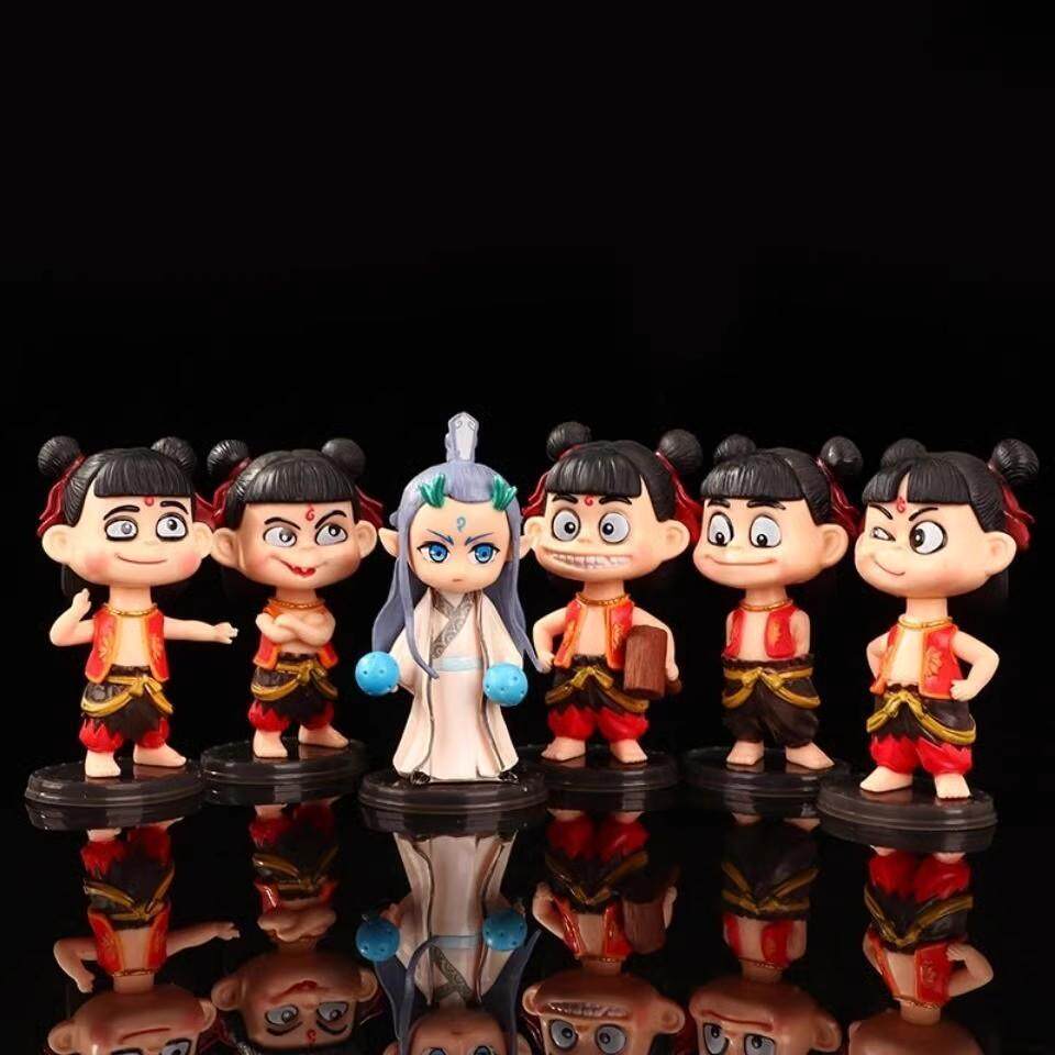 哪咤敖丙手办摆件魔童降世公仔生日礼物摆件手办汽车饰品桌面摆件