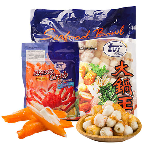 tvi泰国火锅豆捞食材组合什锦鱼丸甜不辣鱼豆腐龙虾球蟹柳棒1200g - 图3