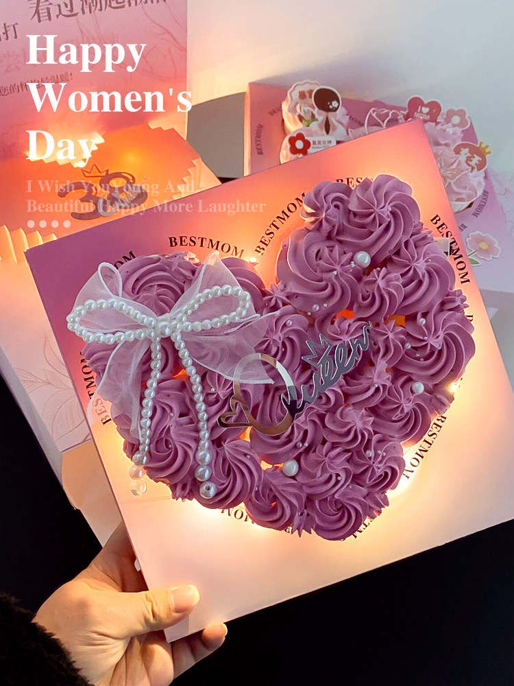 38女王节蛋糕装饰爱心纸杯蛋糕包装盒女神妈妈mom三八妇女节插件,淘宝优惠券,粉丝福利购,淘宝优惠卷