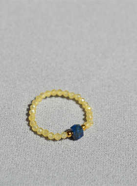 方糖手工彩色戒指多巴胺小众