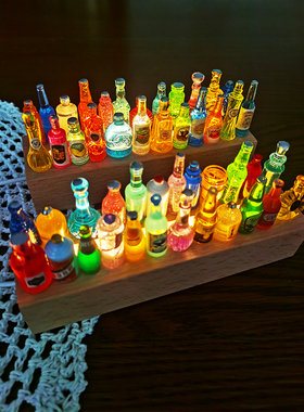 小酒瓶发光夜灯桌面摆件抖音爆款