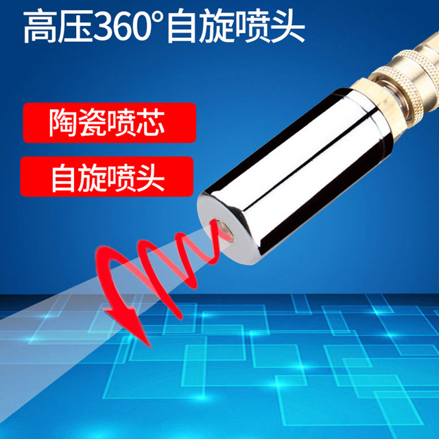 剥树皮市政路面清洗专用超高压快接360度旋转350KG洗车机水枪喷头