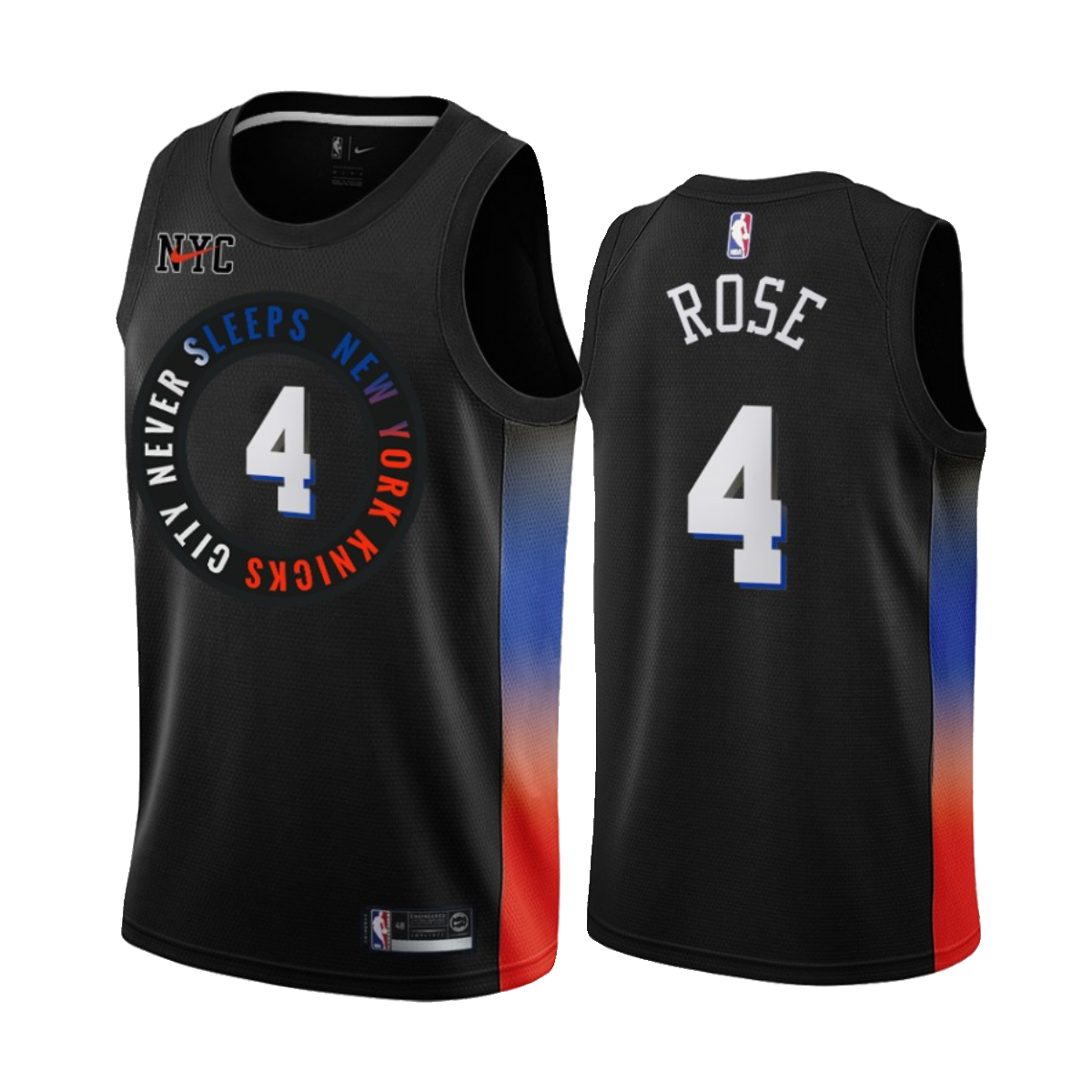 美版 SW 尼克斯队7号安东尼球衣 4号ROSE 罗斯男女篮球服球迷版 - 图3