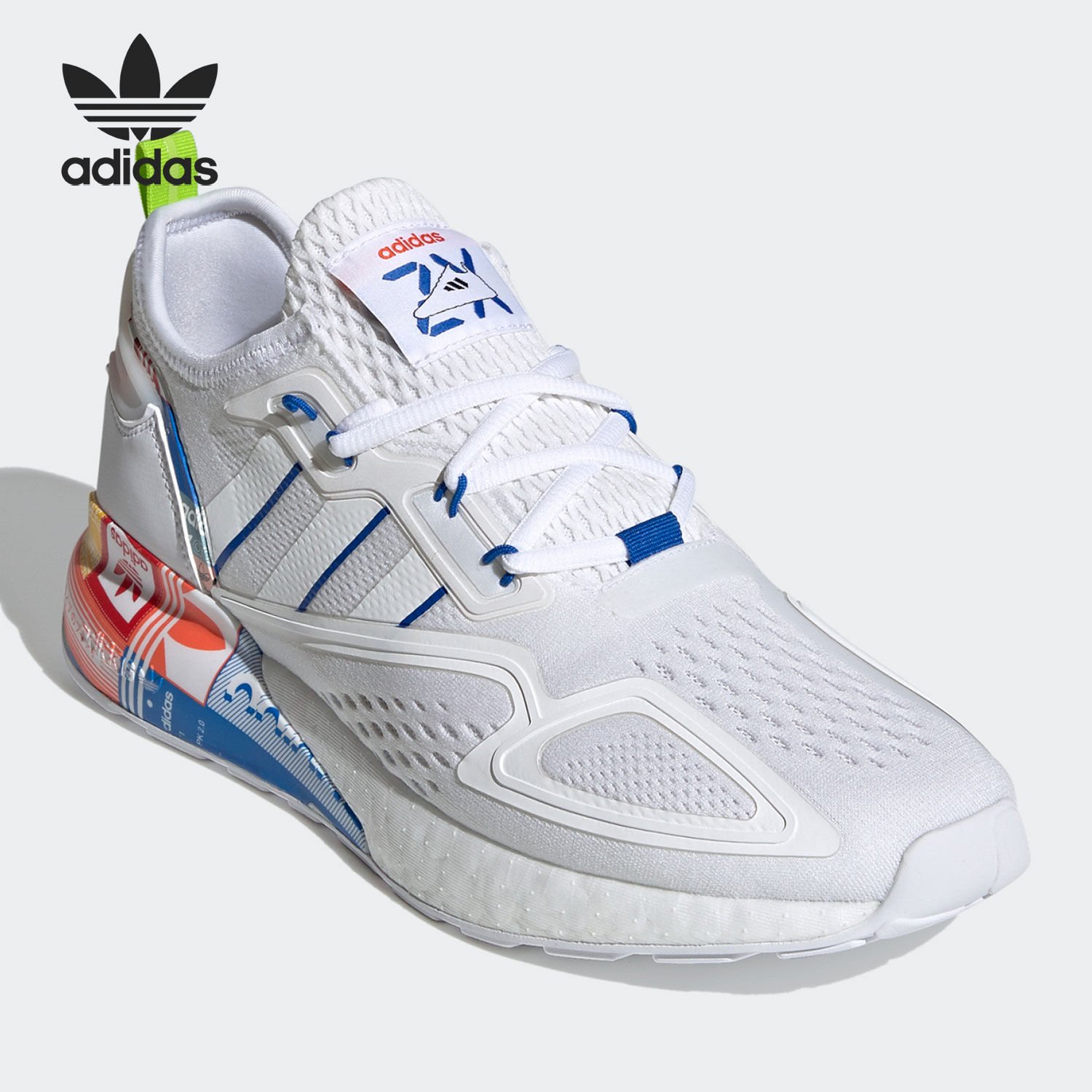 Adidas/阿迪达斯正品三叶草 ZX 2K BOOST 经典轻便运动鞋 GX2718 - 图1