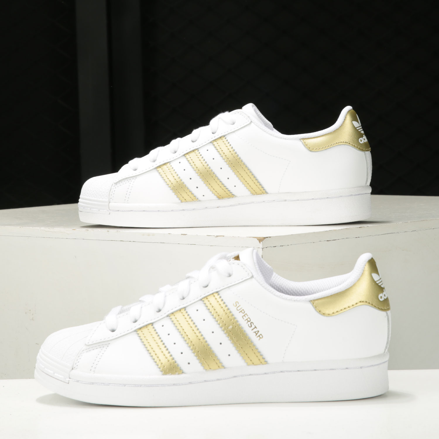 Adidas/阿迪达斯正品三叶草 SUPERSTAR W女子经典运动鞋 FX7483 - 图0