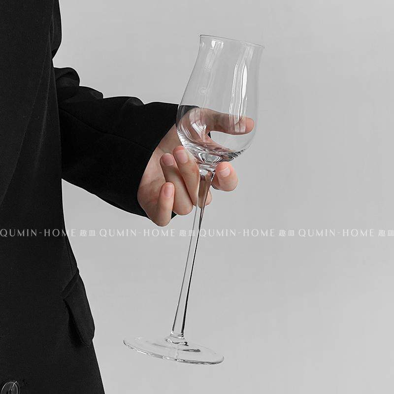 趣皿ins风轻奢高脚杯香槟杯高级感白葡萄酒杯简约气泡酒杯红酒杯,淘宝优惠券,粉丝福利购,淘宝优惠卷