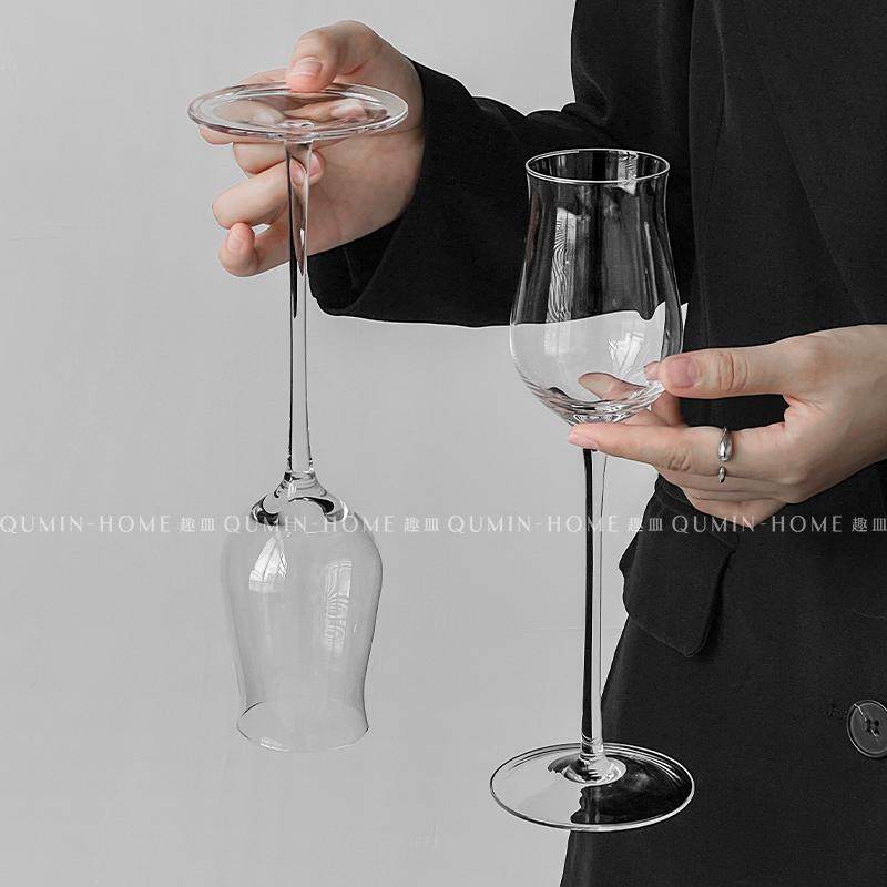 趣皿ins风轻奢高脚杯香槟杯高级感白葡萄酒杯简约气泡酒杯红酒杯,淘宝优惠券,粉丝福利购,淘宝优惠卷