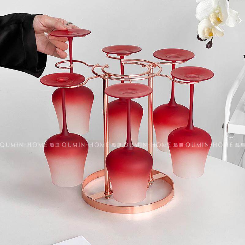 趣皿轻奢葡萄酒具套装家用办公室高档红酒杯高脚杯套装简约香槟杯 - 图3