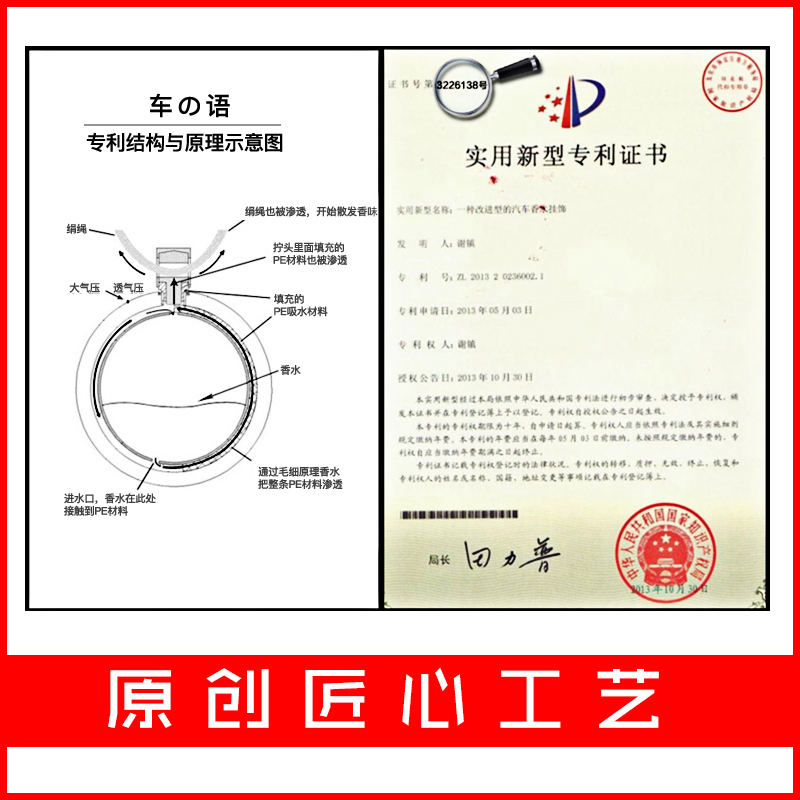 汽车挂件2023新款香水车载上档次空瓶吊坠悬挂式后视镜香薰吊饰男