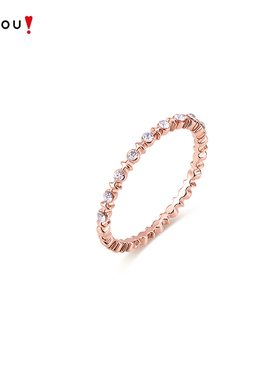 AJIDOU阿吉豆戒指女款设计感指环尾戒