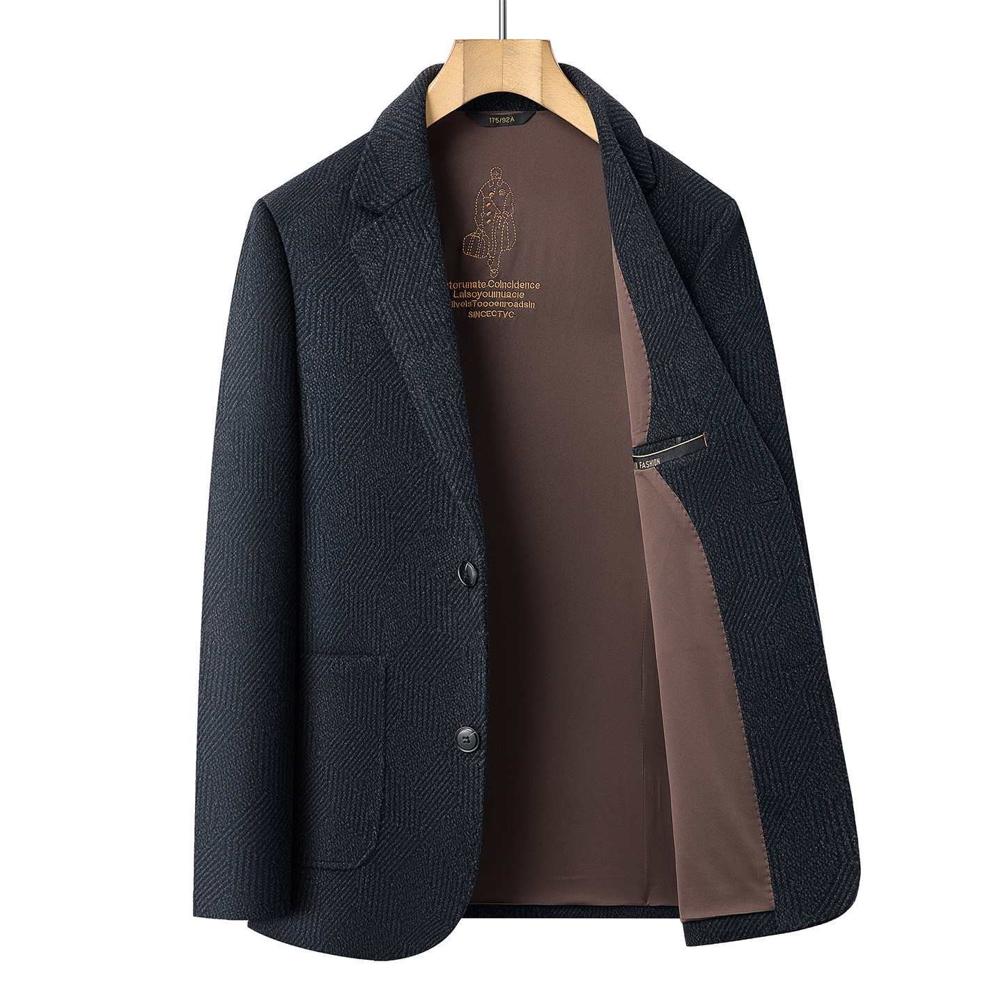 恒源祥毛呢单西男士2025秋冬新款羊毛尼西装外套休闲百搭呢子西服,淘宝优惠券,粉丝福利购,淘宝优惠卷