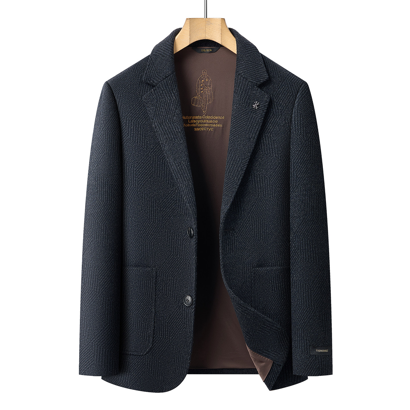 恒源祥毛呢单西男士2025秋冬新款羊毛尼西装外套休闲百搭呢子西服,淘宝优惠券,粉丝福利购,淘宝优惠卷