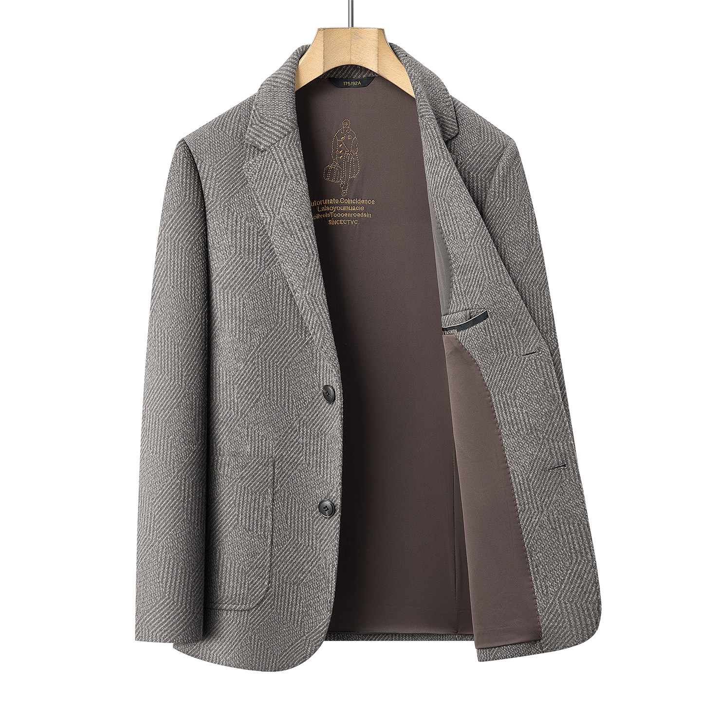 恒源祥毛呢单西男士2025秋冬新款羊毛尼西装外套休闲百搭呢子西服,淘宝优惠券,粉丝福利购,淘宝优惠卷