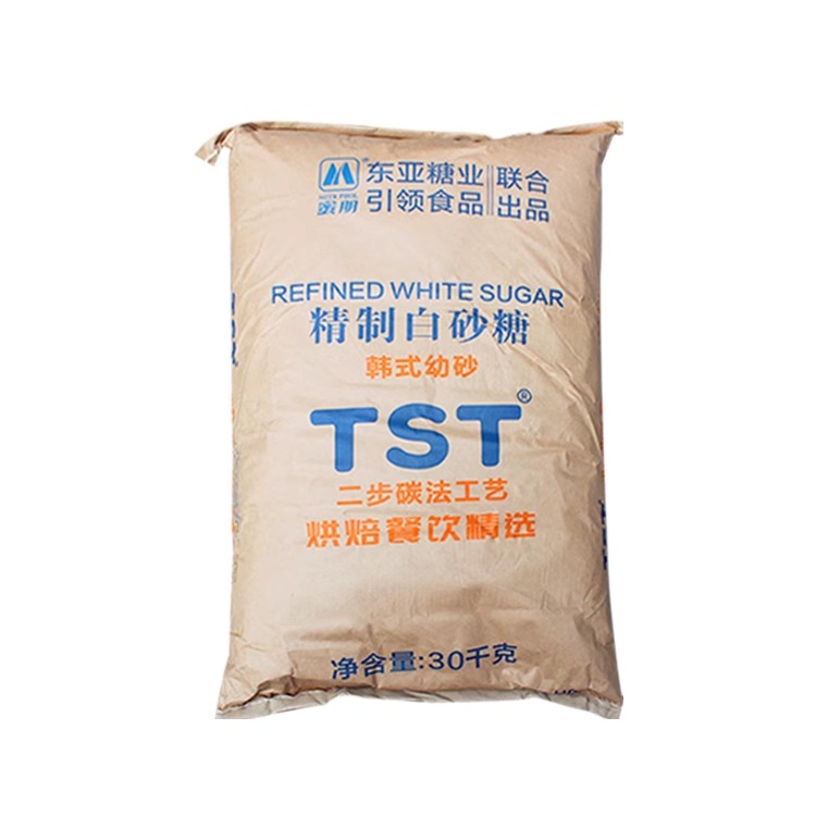 TST韩式幼砂糖精制细白砂糖易融咖啡蛋糕奶茶烘焙原料30kg装商用 - 图3