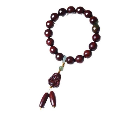 厂家念珠装饰DIY手串紫檀木念珠简约首饰常乐款男女规格1.2风 - 图3